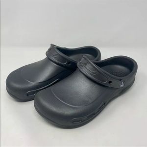 Crocs Bistro Mario Batali Mens 9 Unisex Adult Clog Shoes Graphite Signature